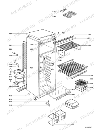 Схема №1 FD 2250 E с изображением Холдер для холодильника Whirlpool 481940479221
