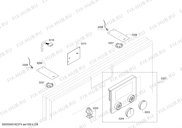 Схема №3 CM450100 с изображением Панель для электрокофемашины Bosch 11010773