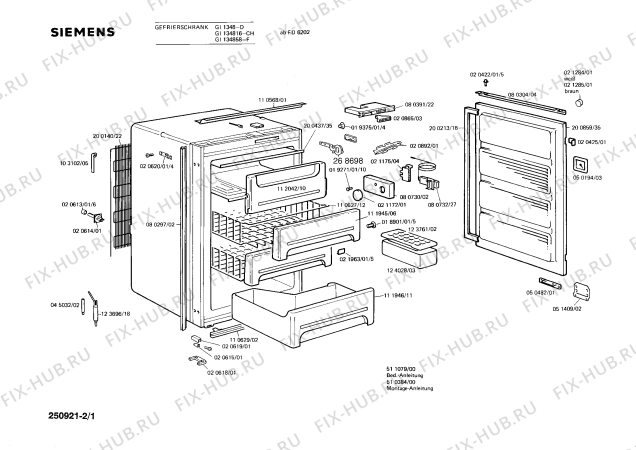 Схема №1 GI134816 с изображением Дверь для холодильной камеры Siemens 00200859