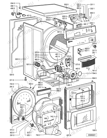 Схема №1 TRA 5340 с изображением Вставка для электросушки Whirlpool 481245219955