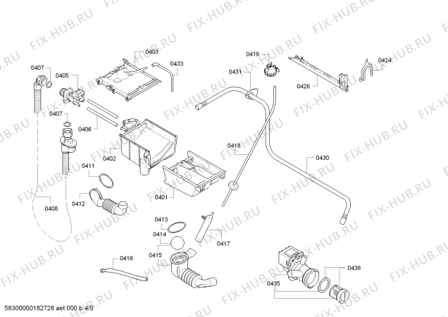 Взрыв-схема стиральной машины Siemens WM14E428EX iQ300 varioPerfect - Схема узла 04