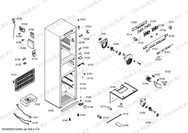 Схема №2 KG25F230 с изображением Дверь для холодильника Siemens 00242351