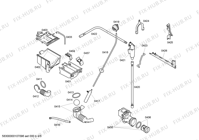 Схема №1 WFX140ANL Maxx Advandage exclusiv WFX140A с изображением Ручка для стиралки Bosch 00497562