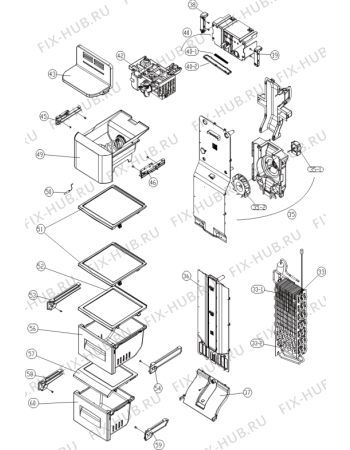 Взрыв-схема холодильника Gorenje NRS9181BX (623803, HZLF63966E) - Схема узла 03