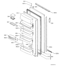Схема №2 SK91240-4E с изображением Дверца для холодильника Aeg 2257643029