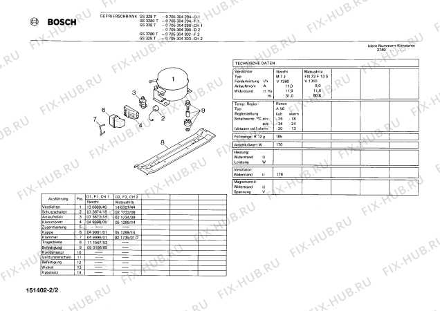 Взрыв-схема холодильника Bosch 0705304296 GS328T - Схема узла 02