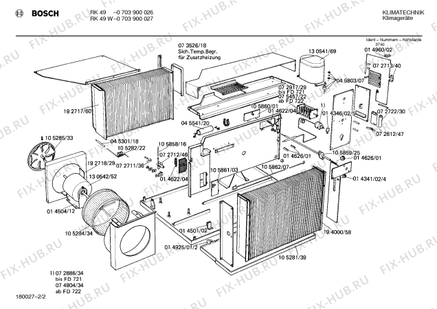 Взрыв-схема стиральной машины Bosch 0703900026 RK49 - Схема узла 02
