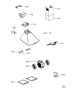 Схема №1 AKR 702/IX WP с изображением Субмодуль для вытяжки Whirlpool 480122102201