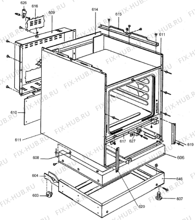 Взрыв-схема вытяжки Gorenje Monitiomiliesi 50 A933A55A FI   -White FS 50 (900000729, A933A55A) - Схема узла 06