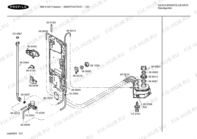 Схема №1 V4525R с изображением Хомут для посудомойки Bosch 00066652