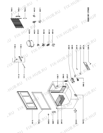 Схема №1 S 60/08 с изображением Вложение для холодильной камеры Whirlpool 481246049745