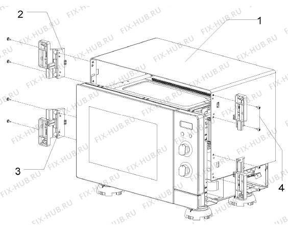 Взрыв-схема микроволновой печи Gorenje BM2120AX (246150, ED18NB1) - Схема узла 07