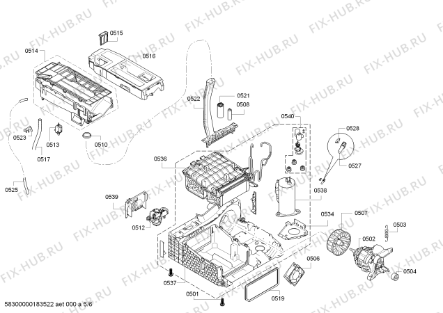 Схема №3 WTW86564 EcoLogixx 7S SelfCleaning Condenser с изображением Панель управления для сушильной машины Bosch 11003160