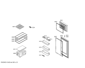 Схема №1 3FEL2350 с изображением Дверь для холодильника Bosch 00477732