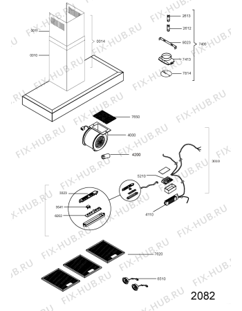 Схема №1 208204346904 9S91062 с изображением Дымоход для вентиляции Whirlpool 482000022468