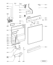 Схема №1 ADB 760 с изображением Панель для посудомоечной машины Whirlpool 481245373082