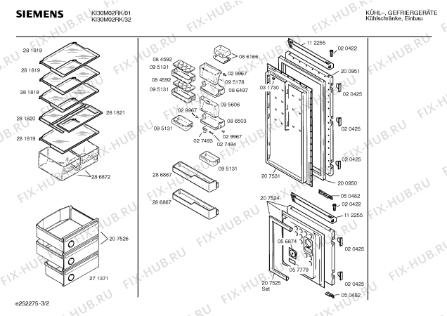 Схема №1 K4463X0IE с изображением Планка для холодильной камеры Bosch 00271369