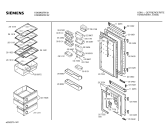 Схема №1 K4463X0IE с изображением Корпус для холодильной камеры Bosch 00093589