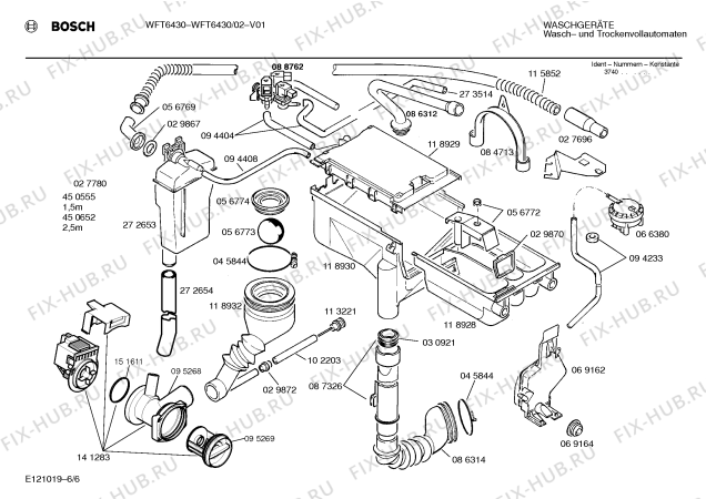 Схема №4 WFT6430 с изображением Панель для стиралки Bosch 00286137
