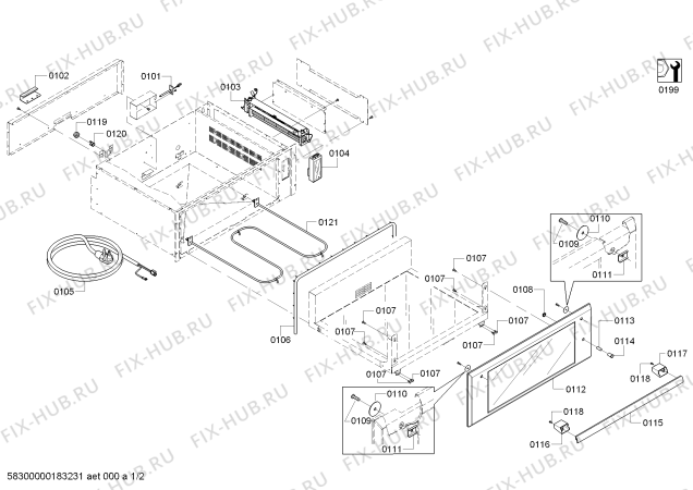 Схема №1 WDC30JP с изображением Вентилятор для духового шкафа Bosch 00657983