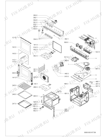 Схема №1 AKZ 501/WH/01 с изображением Панель для духового шкафа Whirlpool 481245249946