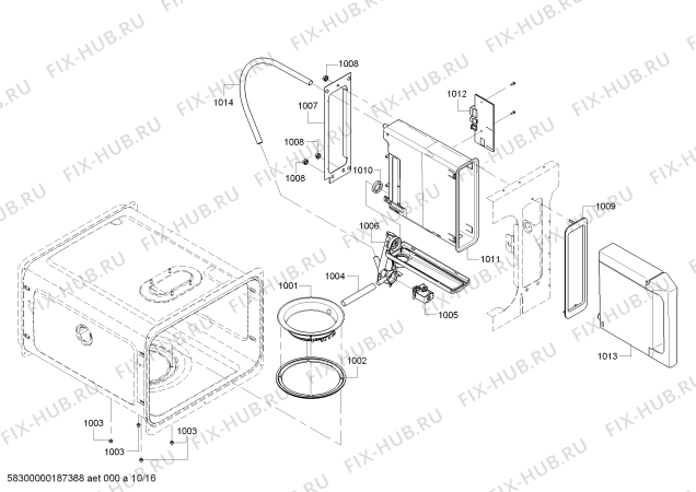 Схема №5 PRD48NCSGC с изображением Скоба для духового шкафа Bosch 00791465