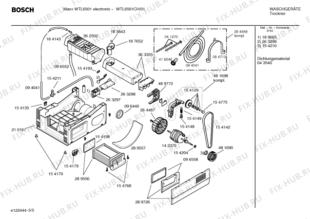 Схема №2 WTL6501CH Maxx WTL6501 electronic с изображением Инструкция по установке и эксплуатации для сушильной машины Bosch 00585864