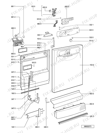 Схема №1 ADP5966WHM (F092259) с изображением Инструкция по эксплуатации для посудомоечной машины Indesit C00360249