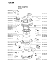 Схема №1 RK814E32/79A с изображением Часть корпуса для электропароварки Tefal SS-995506