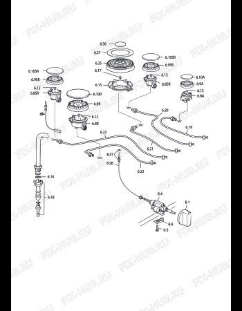 Схема №2 DGX 965 с изображением Провод для духового шкафа DELONGHI 1132034