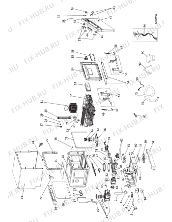 Схема №1 HCD662SEU (F084418) с изображением Обшивка для посудомойки Indesit C00304688