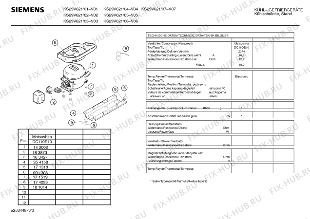 Схема №1 KS33V621FF с изображением Панель для холодильника Siemens 00365064