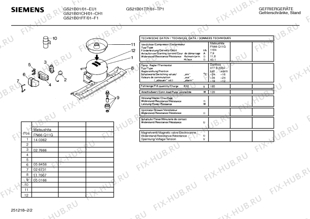 Схема №1 GS30B02CH с изображением Панель для холодильника Siemens 00272807