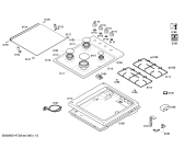 Схема №2 NGU3121LT с изображением Крышка для плиты (духовки) Siemens 00249429