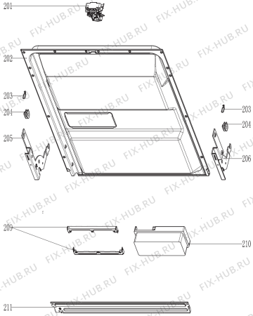 Взрыв-схема посудомоечной машины Gorenje GS63314X-1 (430064, GORENJE#9) - Схема узла 02