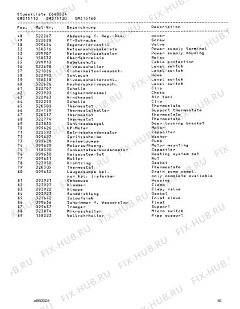 Схема №6 GM315110 с изображением Переключатель для посудомойки Bosch 00158313