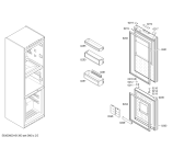 Схема №2 KGF39SB20 с изображением Дверь для холодильной камеры Bosch 00711389