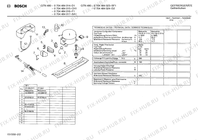 Взрыв-схема холодильника Bosch 0704484014 GTN480 - Схема узла 02