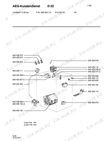 Взрыв-схема стиральной машины Aeg LAV4130 - Схема узла Section4