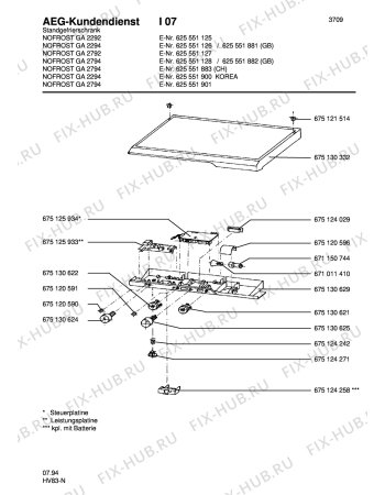 Взрыв-схема холодильника Aeg ARC2790-4GA - Схема узла Freezer electrical equipment