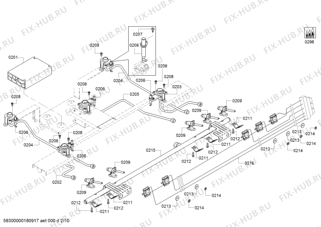 Взрыв-схема плиты (духовки) Bosch HGI8054UC Bosch - Схема узла 03