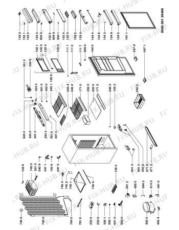 Схема №1 ART 432/G с изображением Фитинг для холодильника Whirlpool 481946288027