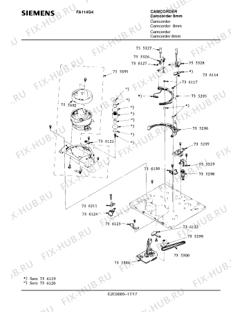 Схема №3 FA114G4 с изображением Инструкция по эксплуатации для видеотехники Siemens 00530528