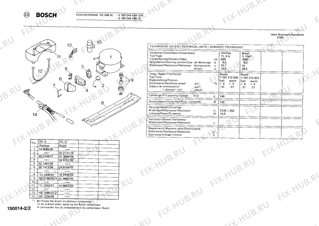 Взрыв-схема холодильника Bosch 0700244438 KS248SL - Схема узла 02
