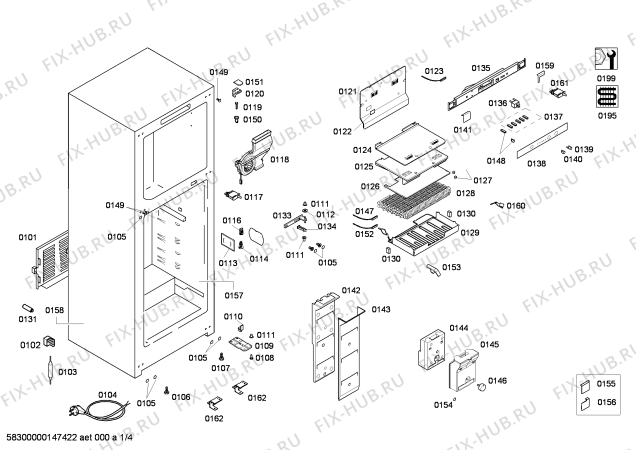 Схема №3 BD4607ANFE с изображением Вставная полка для холодильника Bosch 00678221