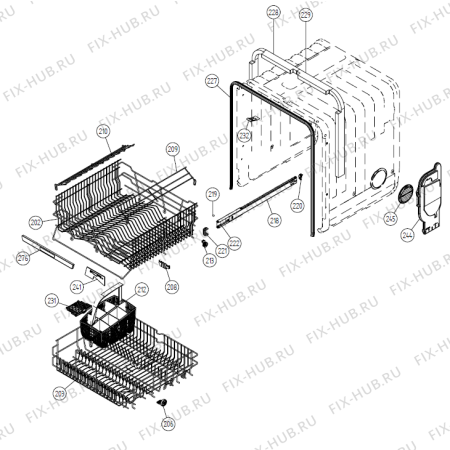 Взрыв-схема посудомоечной машины Gorenje Jubileumsdisken-07 SE   -White Bi (900001322, DW20.5) - Схема узла 02