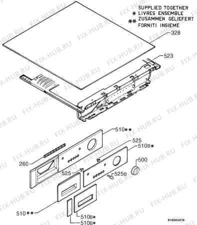 Взрыв-схема стиральной машины Kuppersbusch IWT1259.0W - Схема узла Command panel 037