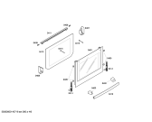 Схема №2 HBN431S1 с изображением Фронтальное стекло для плиты (духовки) Bosch 00249284