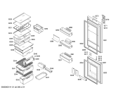 Схема №1 KGN36S60 с изображением Дверь для холодильника Bosch 00248554