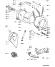 Схема №1 AWP 075 с изображением Ручка (крючок) люка для стиральной машины Whirlpool 481949878368